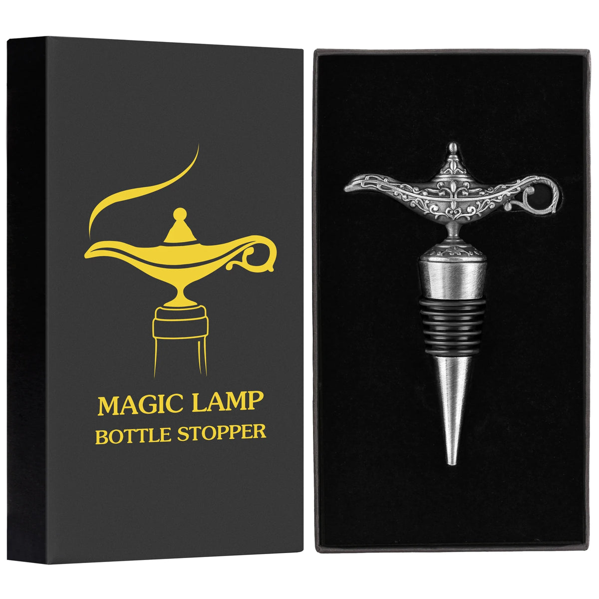 Rolha de Vinho, Rolha Aladdin, Rolha Lâmpada Mágica, Tampa Decorativa, Vedação a Vácuo, Acessório para Vinho, Presente Criativo, Rolha de Bronze, Estilo Encantado, Brinde com Charme, Item de Bar, Produto Sofisticado, Design Inspirado em Conto de Fadas, Liga de Zinco e Silicone, Presente Inusitado, Detalhe na Mesa, Brinde Temático, Magia na Decoração, Rolha com Estilo, Lojas Bratta