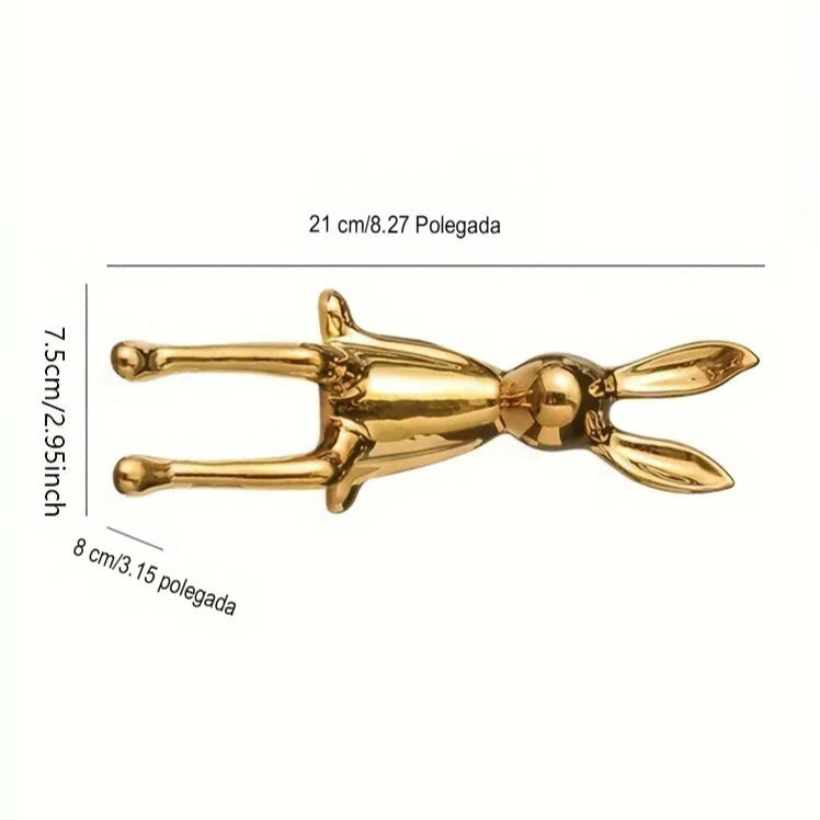 Coelho sentado de orelhas longas em cerâmica, enfeites de quarto, estátua, acessórios luxuosos para decoração, arte high-end, 1pc, Ornamento Cerâmica Coelho Luxuoso, Orelha Longa Coelho Sentado Escultura Moderna Cerâmica Luxo, Home Decor, Estatueta Coelho Luxuoso, Estatua Coelho Luxo, Decoração Moderna, Decoração, Coelho Decorativo Cerâmica, Decoração Interiores, Coelho Cerâmica, Arte Moderna- Lojas Bratta