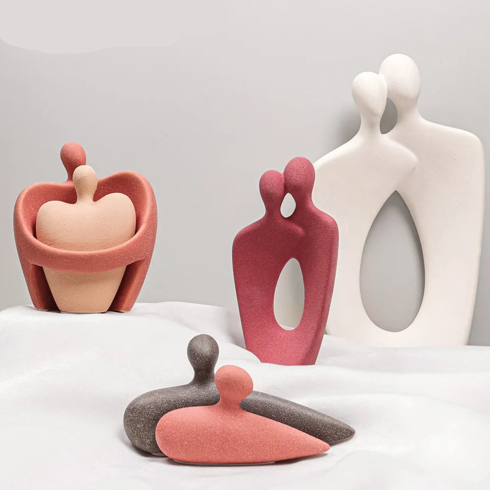 Esculturas De Amor De Estilo Simples Nórdico Cerâmica Casal Estátuas Doce Abraço Figuras, Presente Para Casamento, Aniversário, Estátua Nórdica Casal Abraço, Estátua Casal Abraçado em Cerâmica, Estatueta Nórdica Casal Abraço, Estatueta Casal Abraçado em Cerâmica, Esculturas, Escultura Nórdica Casal Abraço, Escultura Casal Abraçado em Cerâmica-Lojas Bratta