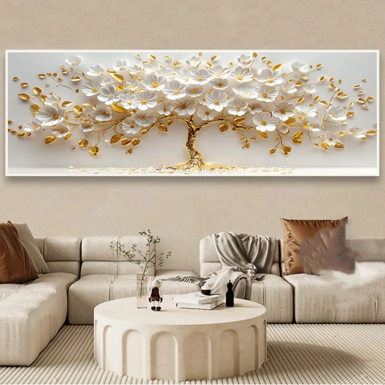 Árvore Dourada, Quadro Pintura Árvore, Quadro Decorativo Árvore Dourada com FolhasQuadro Decorativo Árvore Dourada, Quadro Arvore Dourada 3D, Pintura em Lona Árvore Dourada, Impressão Canvas Árvore Dourada, Decoração Moderna, Bratta DecoraçõesArte de Parede Árvore Dourada 3D, Arte de parede, Arte 3D-Lojas Bratta
