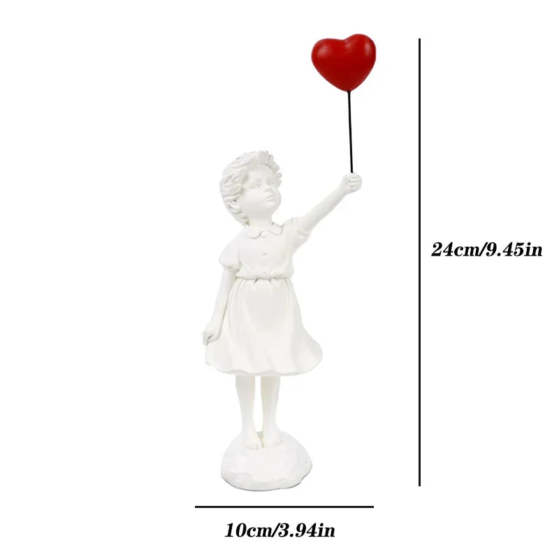 Decoração de Casa Decoração do Quarto criativo amor balão menina Escultura Ornamentos Abstrato Moderno casa desktop, Obra de Arte Decoração Escultura, Escultura Nórdica Moderna Balões de Infância, Escultura Estatueta de Menina de Balão, Escultura em Resina Meninas e Balões, Escultura Balloon, Escultura, Decoração Moderna, Balão, Arte Abstrata-Lojas Bratta