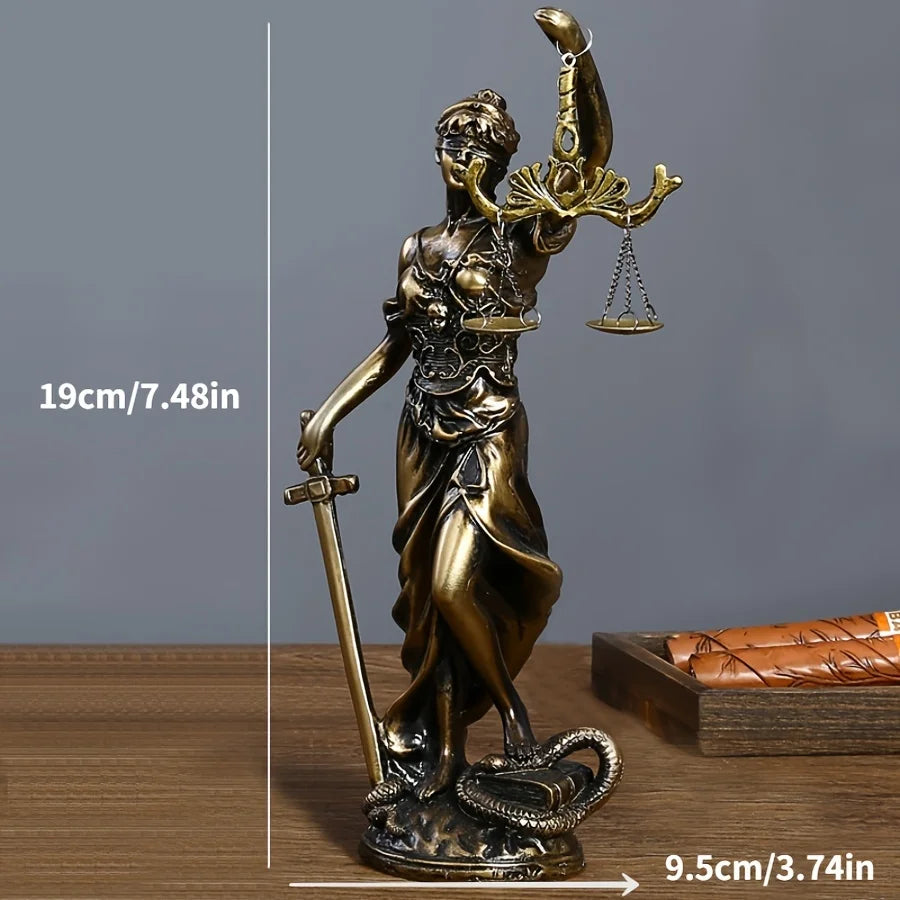 Estátua da Deusa da Justiça, Escultura da Justiça, Estátua da Justiça, Estátua Jurídica, Escultura Temis, Estátua Temis, Deusa da Justiça Decorativa, Decoração Jurídica, Estátua para Escritório de Advocacia, Estátua para Juízes, Símbolo da Justiça, Estátua de Resina, Estátua Clássica, Decoração Temática Jurídica, Escultura para Ambientes Jurídicos, Presente para Advogados, Presente para Juízes, Estátua com Balança da Justiça, Decoração para Escritório, Arte Clássica, Estátua Mítica, Deusa Grega-Lojas Bratta
