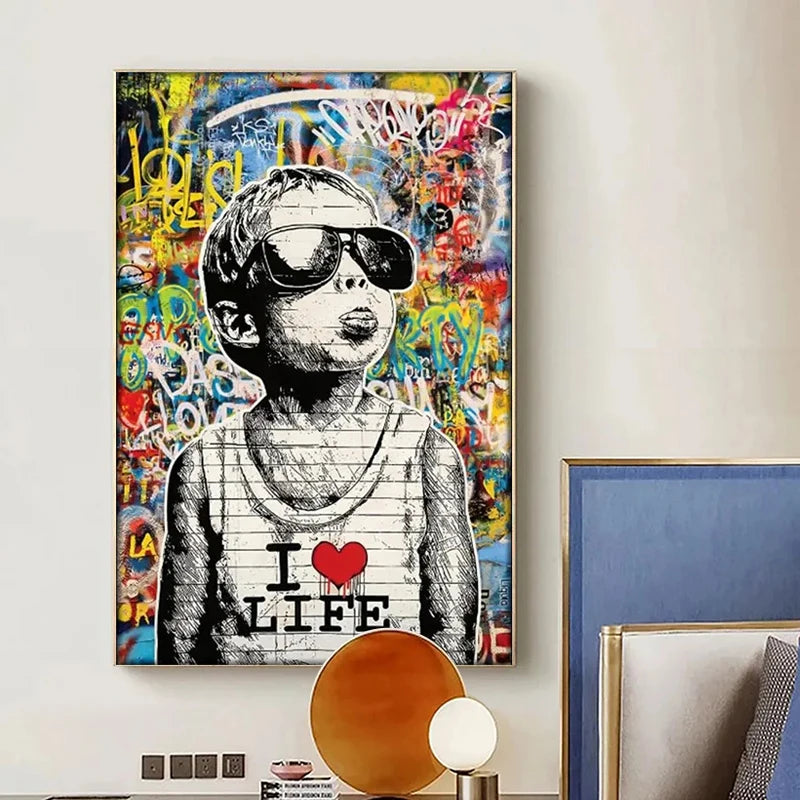 Street Style Graffiti Little Boy Canvas, Quadro Canvas Graffiti Street Style, Pôster Grafite Street Style Menino, Pôster Grafite Street Style Boy, Pôster de Lona Graffiti Street Style - BrattaPôster de Lona Graffiti Street Style, Poster-Graffiti, Pintura em Tela Grafite, Pintura de Tela Graffiti Street Style, Decoração-Urbana, Arte-Moderna, Arte-em-Lona-Lojas Bratta