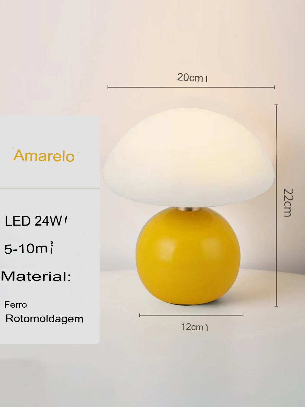 Abajur De Mesa LED, Luminária Mushroom, Abajur Moderno, Luz LED Quente, Iluminação Decorativa, Luminária Para Quarto, Luz Ambiente, Abajur Elegante, Iluminação Moderna, Abajur Para Sala, Luminária De Design, Luz Para Cabeceira, Abajur Estilo Contemporâneo, Luminária Compacta, Luz Para Ambientes, Luminária LED Bratta, Abajur Portátil, Iluminação De Mesa, Luminária Criativa, Luz Interior LED, Abajur Com Estilo, Luminária De Apoio, Luz Relaxante, Lojas Bratta
