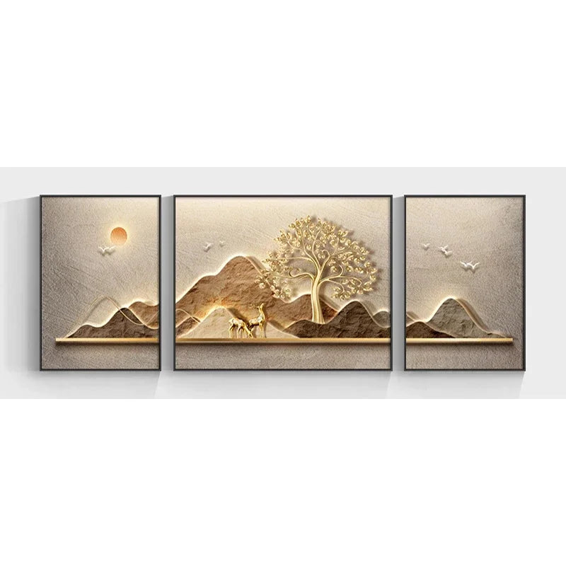 Paisagem Pintura Abstrata Árvore Pintura de Parede, Canvas Art, 3 pcs por conjunto, Quadros em tela, quadro sem moldura, Quadro Pintura Árvore, Quadro Decorativo Árvore Dourada com Folhas, Quadro Decorativo Árvore Dourada, Quadro Decorativo Moderno, Quadro Decorativo Arte Moderna, Quadro Decorativo Arte em Tela, Quadro Decorativo Abstrato Moderno, Quadro Decorativo Abstrato, quadro decorativo, Quadro Abstrato Floral em Tela, Quadro Abstrato em Tela Flores e Árvores Texturizadas, Quadro Abstrato-Lojas Bratta
