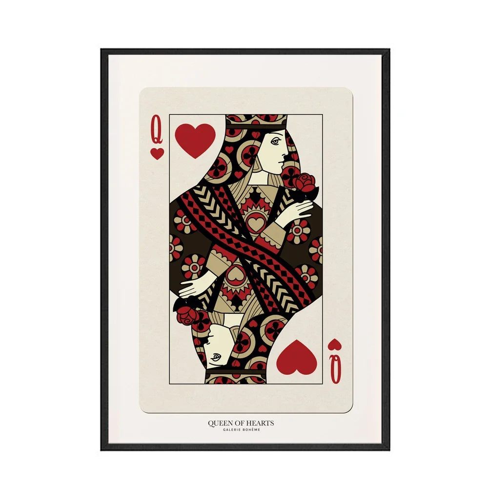 Clássico Vintage Arte da Parede de Jogar Cartas, Rei Ameixas, Ás Corações, Cartaz Impresso Em Tela HD, Sala De Estar Em Casa e Decoração Do Quarto, Tela de Pintura, Quadro Decorativo Cartas de Baralho, Quadro de Parede Cartas Retrô Jogo de Baralho, Quadro de Parede Cartas de Baralho, Decoração Vintage, Cartas de Baralho, Arte de Parede-Lojas Bratta