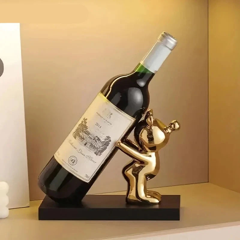 Rack de vinho de cerâmica criativo, desenho animado, Suporte De Vinho, Garrafeira Criativa, Porta Vinho De Cerâmica, Suporte Divertido, Decoração Com Vinho, Acessório Para Sala, Porta Garrafa Cartoon, Presente Criativo, Suporte Decorativo, Brinde Para Amante De Vinho, Utensílio Para Bar, Peça De Cerâmica Estilosa, Porta Vinho Ouro, Porta Vinho Prata, Suporte Estilo Cartoon, Enfeite Para Cozinha, Decoração Criativa Para Casa, Suporte Charmoso, Garrafeira Com Humor, Lojas Bratta