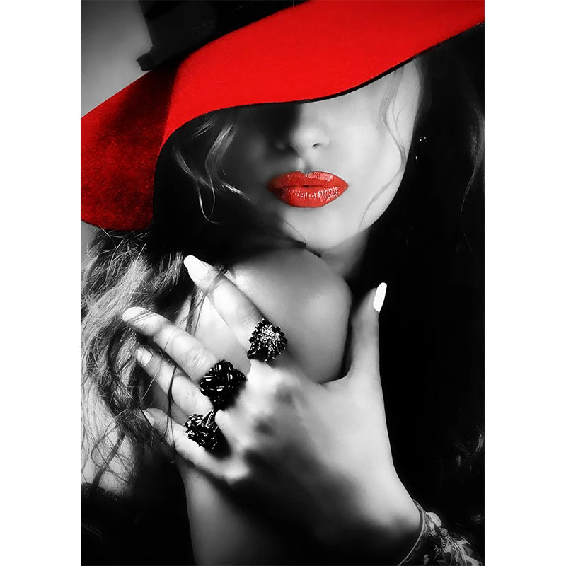 Sexy Red Lips Canvas Pinturas para Mulheres, Cartazes e Impressões, Fashion Girl Portrait, Money Burning, Dinheiro, Wall Art, Picture, Bar, Home Decor, Sexy Red Lips, Quadro Decorativo Mulher de Batom Vermelho, Quadro Decorativo Moderno Garotas Red Lips. Quadro Decorativo Lábios Vermelho, Pintura em Tela Lábios Vermelho, Impressão-Tela, Decoração-Parede, Arte-Moderna, Arte-Feminina, Arte de Parede Sexy Red Lips-Lojas Bratta