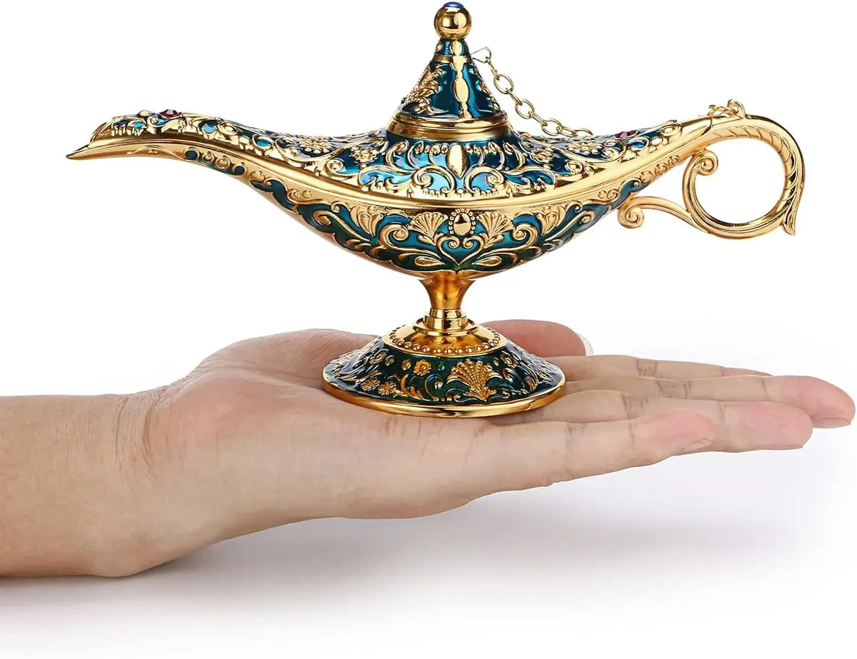 Lâmpada Mágica Aladdin Vintage, Lâmpada Mágica Aladdin Vintage, Lâmpada Mágica, Lenda Vintage Aladdin Gênio Mágico, Decoração-Elegante, Decoração-De-Interiores, Decoração-Criativa, Decoração Vintage, Decoração Retrô, Decoração de Mesa, Decoração de Luxo, Decoração Clássica, Decoração Casa, Decoração, Colecionáveis, Aladdin-Lojas Bratta