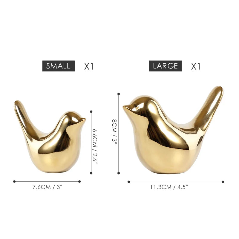 Criativo Ouro Cerâmica Figurinhas De Pássaros, Decoração Para Casa Acessórios, Figuras De Pássaro Dourado, Moda Moderna, Enfeites De Casamento, Decoração Do Quarto, Pássaros Dourado, Pássaro em Cerâmica Dourado, Pássaro Decorativo em Cerâmica, Pássaro de Cerâmica, Pássaro Passarinho Enfeite, Figuras de Pássaros Dourados em CerâmicaFiguras de Pássaros DouradosFiguras de Pássaro Passarinho DouradoModernidade, Figuras de Pássaros Dourados em Cerâmica, Decoração, Cerâmica. ARTLOVIN-Lojas Bratta