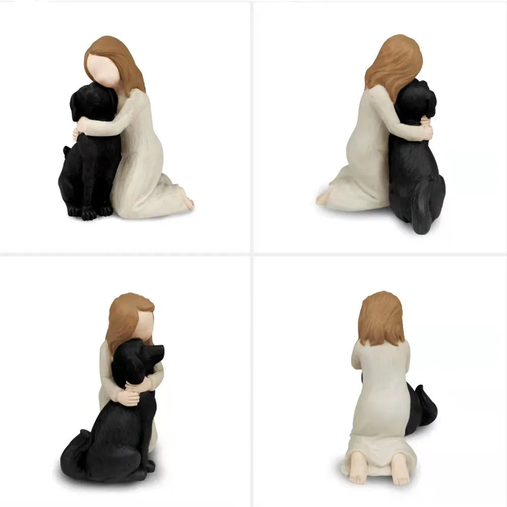 Estátuas de Resina em Duas Cores, Estatueta de Anjo Cão Resistente, Menina Segurando Cão, Pet Memorial Presentes, Escultura Dog Lovers, Estatueta Anjo Cão, Estátua de Resina, Estatua de Reina Anjo Cão, Escultura de Resina Anjo e Cão, Escultura de Resina, Estatueta Estátua de animalEstatueta de Resina Anjo CãoEscultura de Resina Anjo Cão, Ornamento de Resina Anjo Cão,Escultura em Resina Anjo Cão-Lojas Bratta