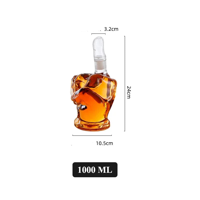 Decantador De Uísque, Decantador Exclusivo, Decantador Criativo, Decantador De Vidro, Decoração Para Bar, Presente Criativo, Presente Inusitado, Presente Para Homem, Presente Original, Presente De Luxo, Vidro Sem Chumbo, Acessório De Bar, Peça Decorativa, Decoração Moderna, Brinde Irreverente, Presente Para Colecionador, Estilo E Sofisticação, Decantador Bratta, Design Inovador, Lojas Bratta