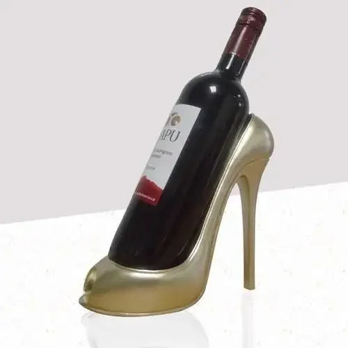 Criativo sapatos de salto alto rack de vinho casa sala de estar decorações de mesa ornamentos para enviar amigos presentes decoração da sala de estar, Porta-Vinhos Em Forma de Salto Alto, Suporte Criativo Para Vinho, Porta-Garrafa Fashion, Decoração De Bar Feminina, Porta-Vinho Bratta, Design Elegante Em Metal, Decoração Charmosa de Bar, Acessório Com Design Único, Porta-Garrafa Estiloso- Bratta