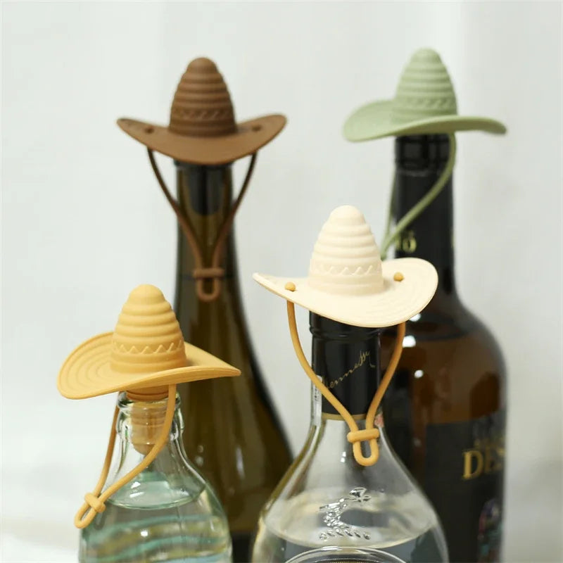 Chapéu de cowboy de silicone criativo cortiça de vinho champanhe garrafa de cerveja rolha bebida à prova de vazamento, Rolha de Garrafa, Estilo Cowboy, Rolha Criativa, Acessório para Vinho, Presente Divertido, Vedação de Garrafa, Silicone Alimentar, Design Chapéu Cowboy, Acessório para Bar, Preserva Bebidas, Vedação Hermética, Ideal para Festas, Uso Doméstico, Rolha Decorativa, Cervejeiro Caseiro, Vinho Fresco por Mais Tempo, Presente Original, Garrafa com Estilo, Fácil de Limpar, Lojas Bratta