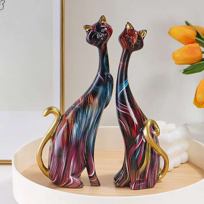 Estátua Nórdica Abstrata de Gato, Estátua Gato Estilo Nórdico, Estatueta Nórdica Abstrata de Gato, Estatueta Gato Estilo Nórdico, Esculturas, Escultura-Decorativa, Escultura-Abstrata, Escultura Nórdica Abstrata de Gato, Escultura Gato Estilo Nórdico, Escultura Abstrata em Resina, Escultura em Resina, Arte Moderna Estátua Gato, Arte Moderna Estatueta Gato, Arte Moderna Escultura Gato-Lojas Bratta